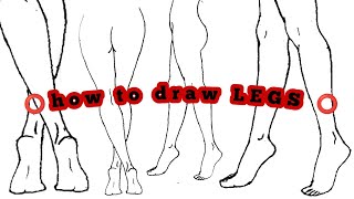 How to draw LEGS and FEET  art body tutorial  Pencil drawing SKETCH [upl. by Ralli]