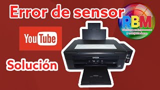 ¿Mi impresora Epson enciende la luz roja de papel y no imprime Solución Error de sensor [upl. by Akinat]