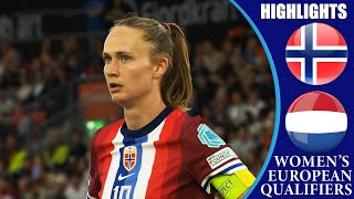 Norway vs Netherlands  HIGHLIGHTS  Womens Euro 2025 Qualifiers [upl. by Narol111]