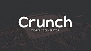 Generate your own password list using Crunch CRUNCH KaliJan 2022 [upl. by Errick]