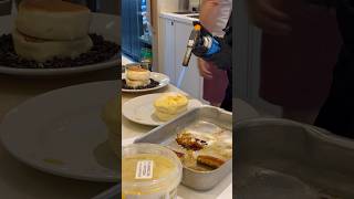 Japanese Soufflé Pancake Feast😋🇬🇧shorts [upl. by Flinn]