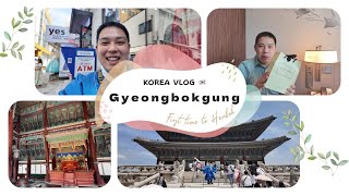 Experience to wearing “Hanbok”  Gyeongbokgung Palace Korea  Kentasan Japinoy [upl. by Switzer]