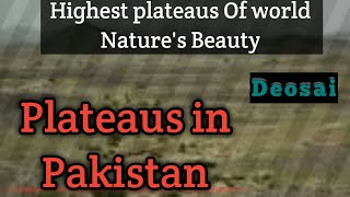 Beautiful Plateau in Pakistan Worlds Highest plateau Beautiful plateaus [upl. by Yam508]