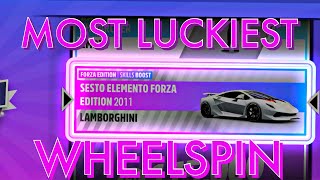 Forza Horizon 5  Most Luckiest Wheelspin  Lamborghini Sesto Elemento forza Edition [upl. by Enahsed]