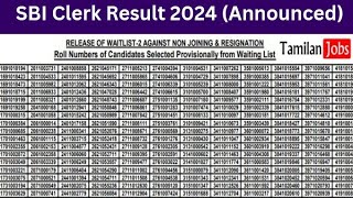 SBI Clerk Result 2024  Check SBI Clerk prelims Result here [upl. by Brietta740]