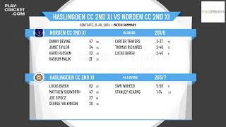 Haslingden CC 2nd XI v Norden CC 2nd XI [upl. by Nochur307]