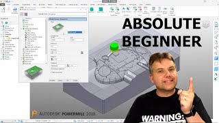 PowerMill Absolute Beginner Tutorial — LarsLive 181 [upl. by Amron]