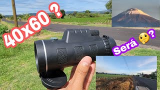 Monocular 40x60  Unboxing y Review [upl. by Nnylireg]