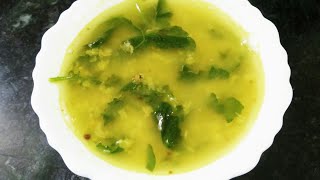 Shorshe Sag Recipe  সরষে পাতার ডাল  Sorse Shak diye Kacha Muger Dal  Mustard Green Dal Recipe [upl. by Haye]