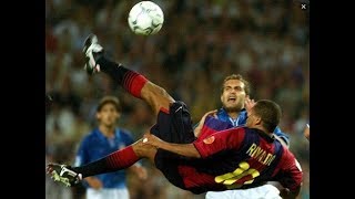 Rivaldo Hat Trick Barcelona x Valencia 2001 [upl. by Laddie]