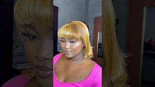 1 WIG 3 HAIRSTYLES Bangs on a Bob highlight wigbobwig hairstyles highlightwig bangs [upl. by Ennahoj494]