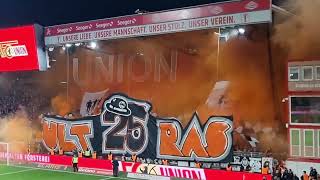 Eintracht Frankfurt Pyrotechnics Ahead of Union Berlin Match [upl. by Venezia]