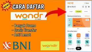 Daftar Wondr by BNI ‼️Cara Daftar wondr by BNI Pengguna Baru  Pengguna Lama Buka Rekening Baru [upl. by Airres]