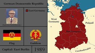 The History of East Germany Every Year [upl. by Kenzi]