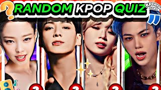 KPOP RANDOM QUIZ  KPOP MUITI FAN QUIZ KPOP QUIZ 2024 [upl. by Nosretep]