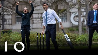 England Cricket Team vs Rishi Sunak at 10 Downing Street [upl. by Vyky372]