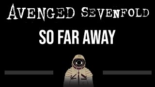 Avenged Sevenfold • So Far Away With Backing Vocals CC 🎤 Karaoke Instrumental [upl. by Bink]