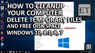 How to Cleanup Your Computer  Fully Delete Temporary Files and Free Disk Space [upl. by Kynan]