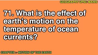 271 Effect of Earths Motion on Ocean Current Temperatures  Understanding the Impact [upl. by Gilmour192]