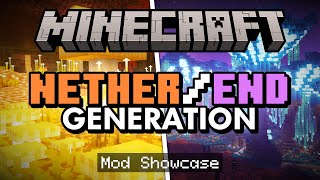 Top 5 Best Generation Mods for Minecraft Nether amp End [upl. by Ahsienauq]