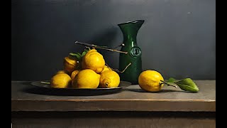 Lemon Still life by dutch painter Jos van Riswick [upl. by Hauge]