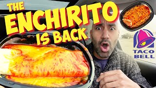 Taco Bell Enchirito Review  ITS BACK Should it be permanent [upl. by Berkman]