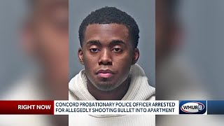 Concord probationary police officer accused of firing bullet into apartment [upl. by Pritchett36]