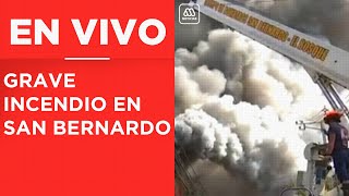 Grave incendio en San Bernardo Evacuan departamentos de la zona [upl. by Libove]