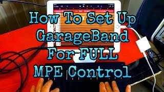 How To Set Up GarageBand for FULL Roli Seaboard MPE Midi Control  iPad Demo [upl. by Sirtemed]