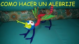 COMO HACER UN ALEBRIJE CON MATERIALES EN CASA DURANTE LA CUARENTENA [upl. by Brook309]