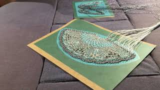 The Craft Corner  How to Stiffen Handmade Bobbin Lace [upl. by Elita]