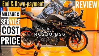 KTM RC 200 BS6 Review Emi amp Downpayment😍 Service Cost amp Mileage DheerajVlog [upl. by Iidnarb]