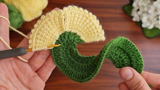 3D⚡💯Crochet Flower💯👌 Very easy crochet rose flower making for beginners crochet flowers [upl. by Htesil]