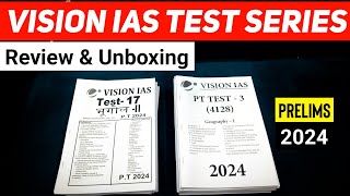 Vision ias 2024 test series review हिंदी amp English  UPSC Prelims 2024 best test Series [upl. by Myke]