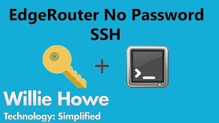 EdgeRouter No Password SSH  Key Based Authentication [upl. by Airotkiv]