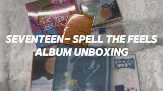 UNBOXING  GIVEAWAYSEVENTEEN SPELL THE FEELS ALBUM UNBOXING [upl. by Basilius989]