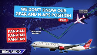 Pilots DON’T KNOW the position of gear and flaps while landing at New York Kennedy Real ATC [upl. by Ahsias]