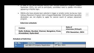 ICAI Second Round Campus Placement [upl. by Hploda]