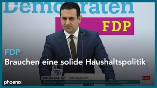 Parteipressekonferenz der FDP mit DjirSarai  141024 [upl. by Krysta]