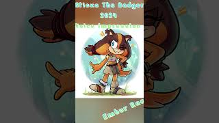 Sticks The Badger 2024 Voice Impression voiceimpressionist voiceacting voiceover sonic sticks [upl. by Avie]