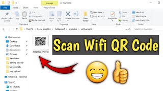 How to Scan WiFi QR Code with Laptop [upl. by Aleakim447]