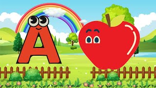 AtoZ alphabets rhymes  abcd  ABC song  Nursery rhymes  A for apple  Bfor ball nursery atoz [upl. by Telrahc182]