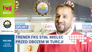 hejmielecpl TV Trener Stali Mielec przed wylotem do Turcji [upl. by Schatz]