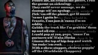 Tech N9ne  Worldwide Choppers With Lyrics [upl. by Ainedrag]