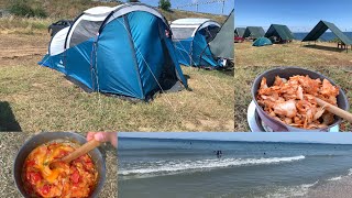 Tekirdağ Saklıköy Kamp Alanı🏕️ Çadır KurulumuKampta 1 günümüzü nasıl geçirdik Vlog🌸 [upl. by Nassi]