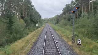 Führerstandmitfahrt Schwandorf  Cham  Furth im Wald  Cham Alex Cabview BR223 Train [upl. by Salaidh]