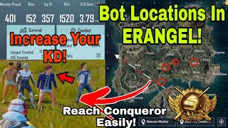 Top 5 Bot Locations In Erangel  Secret Bot Location  PUBG Mobile [upl. by Vivyan773]