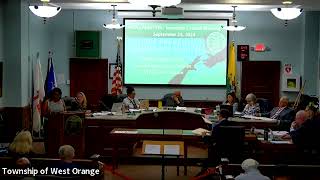 West Orange Township Council Meeting September 24 2024 [upl. by Ardnama163]