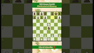 With Urusov Gambit Checkmate In 9 Moves🔥shorts youtubeshorts chess [upl. by Va]