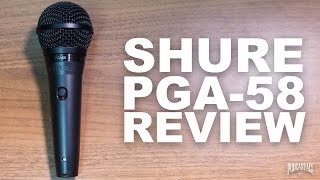 Shure PGA58 Dynamic Mic Review  Test [upl. by Elam]